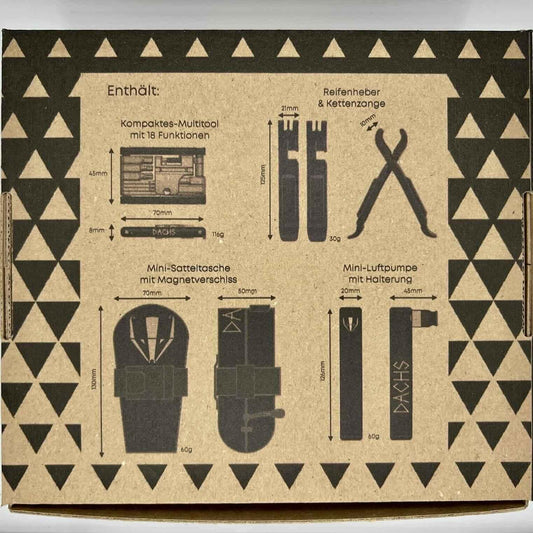 Coffret d’équipement DACHS – cadeau pour cyclistes