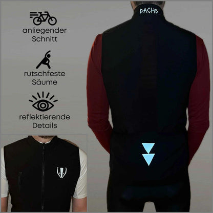 DACHS Cycling Gilet Womens - Slim-Fit Cycling Vest DACHS Road-cycling - Radsport