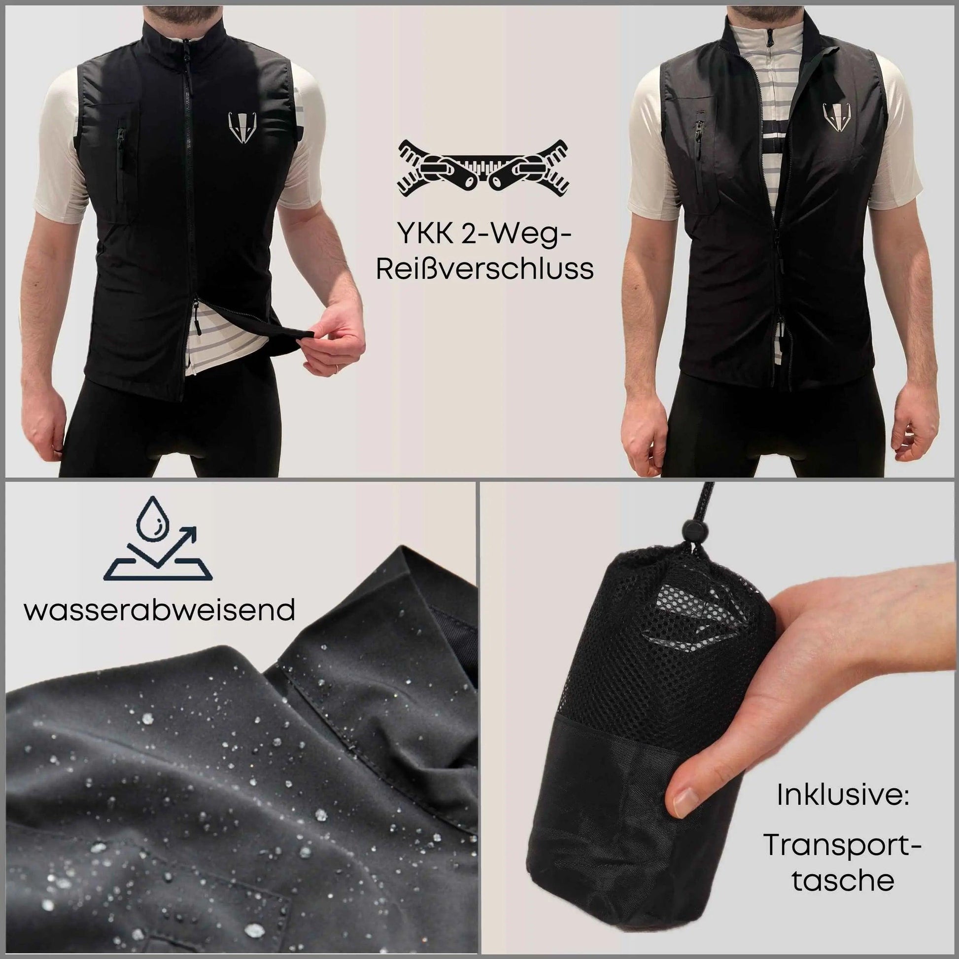 DACHS Cycling Gilet Womens - Slim-Fit Cycling Vest DACHS Road-cycling - Radsport