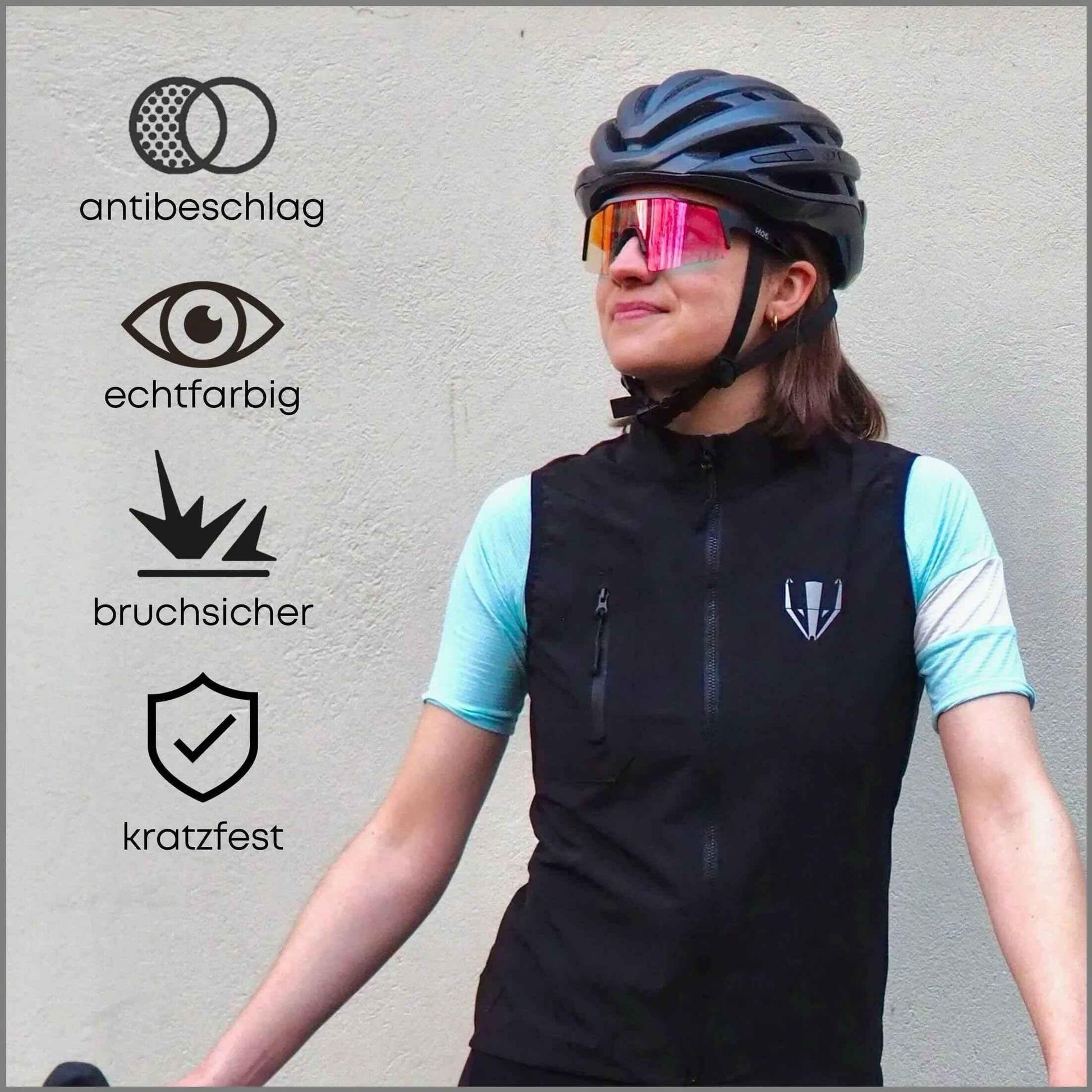 Gafas de ciclismo fotocromáticas unisex DACHS UV400 – rojas o azules