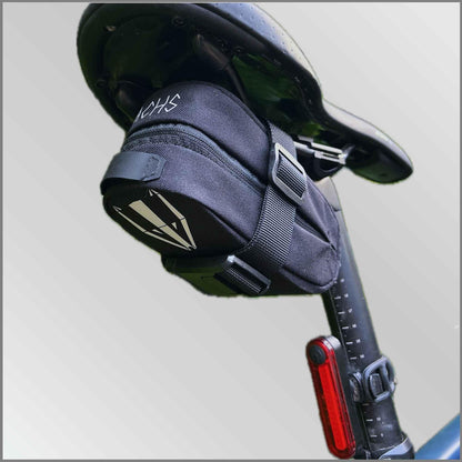 DACHS Mini Borsa da Sella con Clip Magnetica e Supporto Luce DACHS Ciclismo su strada - Radsport