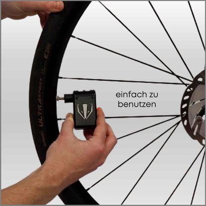 DACHS ePumpe - elektrische Mini-Fahrradpumpe DACHS Rennradfahren - Radsport