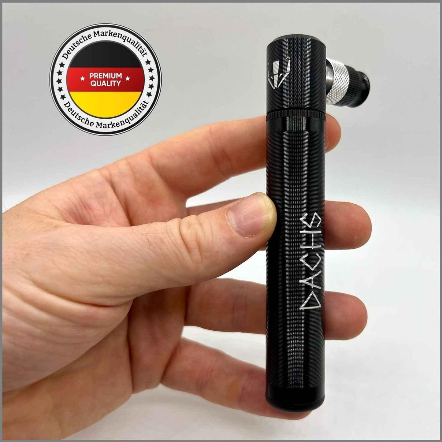 DACHS Mini Pompa per Bici - Pompa ad Alta Pressione con Supporto DACHS Ciclismo su strada - Radsport