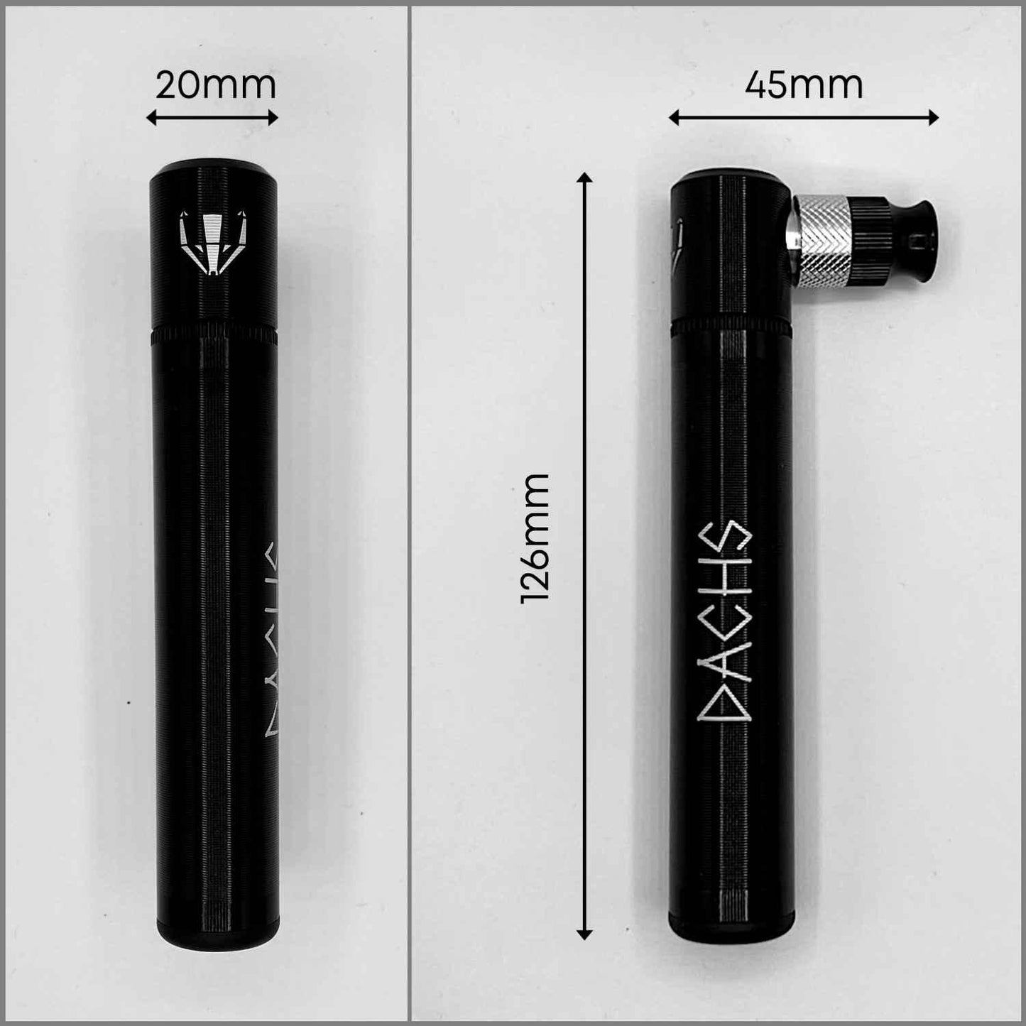 DACHS Mini Pompa per Bici - Pompa ad Alta Pressione con Supporto DACHS Ciclismo su strada - Radsport