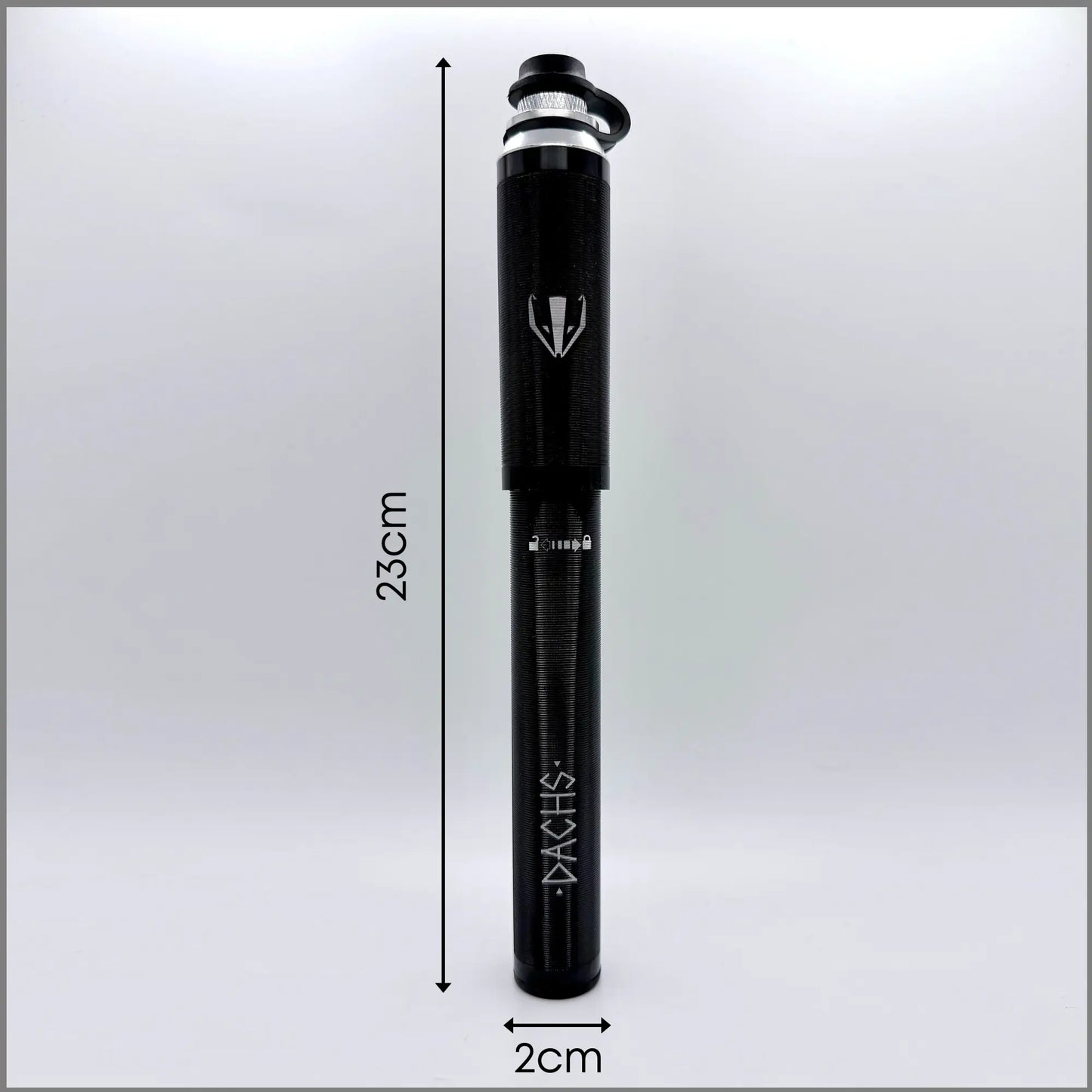 DACHS Gravel Pump with Manometer - Compact Bike Pump with Gauge DACHS Road-cycling - Radsport
