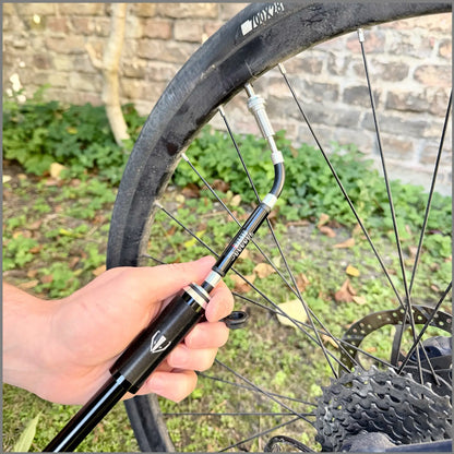 DACHS Gravel Pump with Manometer - Compact Bike Pump with Gauge DACHS Road-cycling - Radsport
