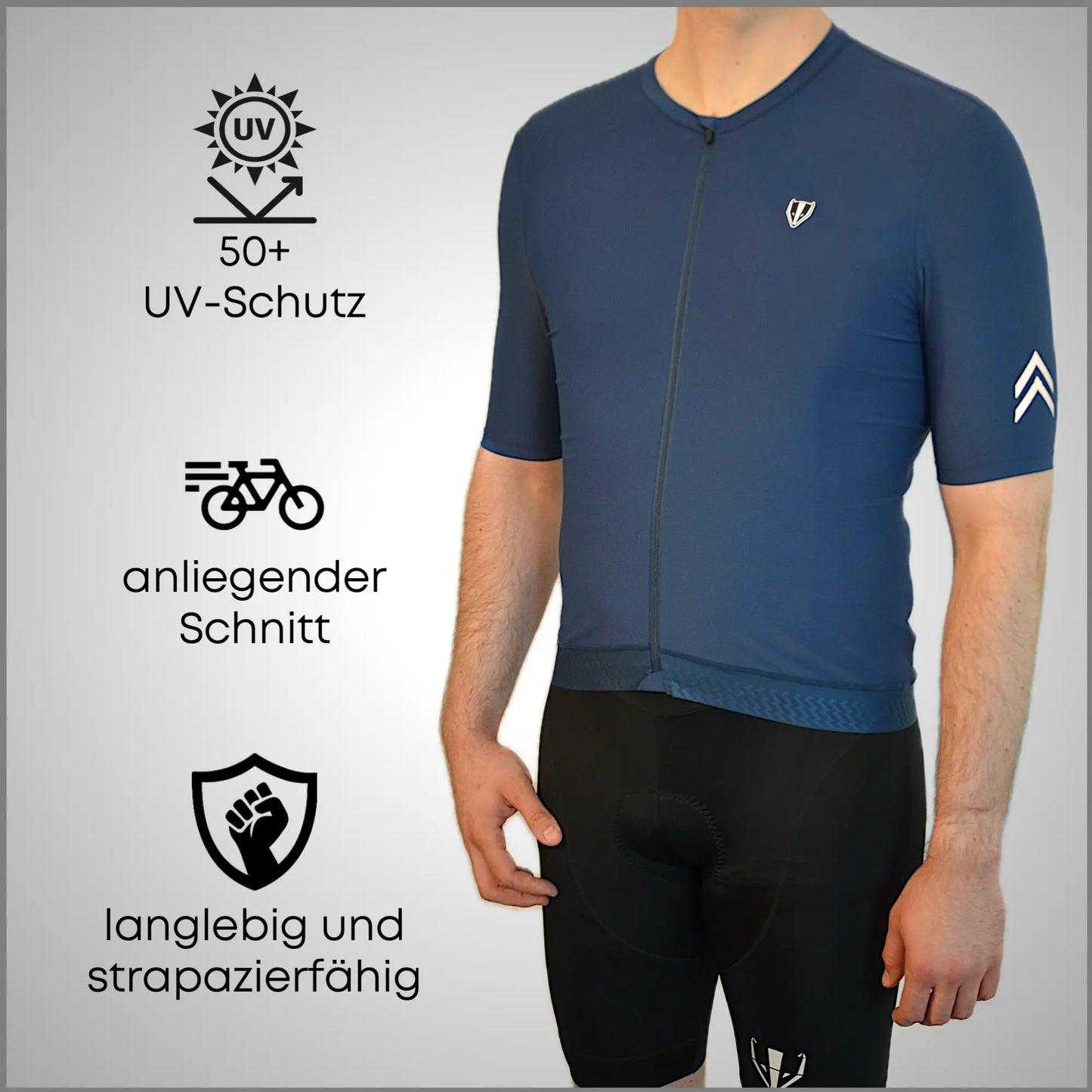 DACHS Cycling Jersey (Mens) - Short Sleeve - Blue DACHS Road-cycling - Radsport