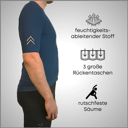 DACHS Cycling Jersey (Mens) - Short Sleeve - Blue DACHS Road-cycling - Radsport