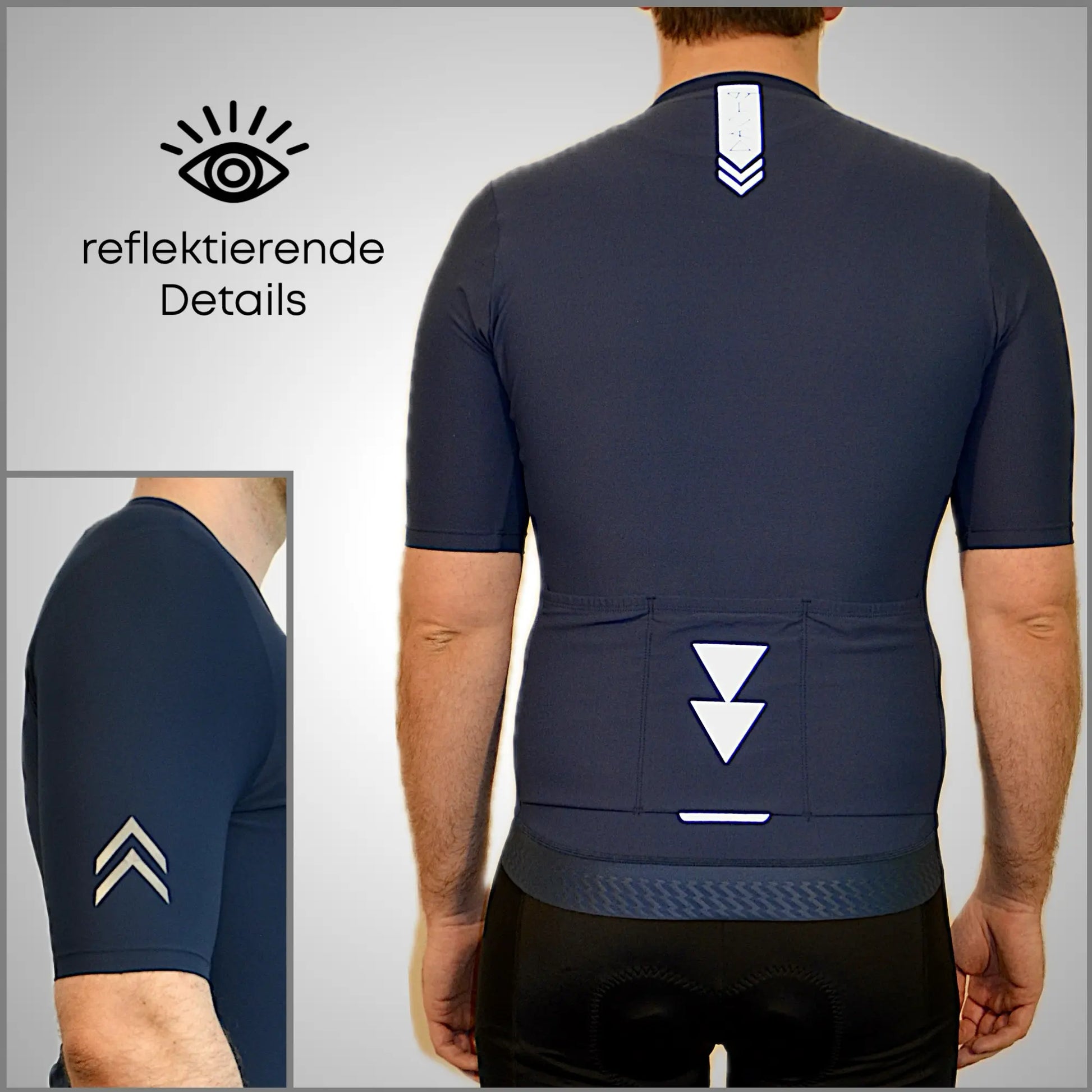 DACHS Cycling Jersey (Mens) - Short Sleeve - Blue DACHS Road-cycling - Radsport