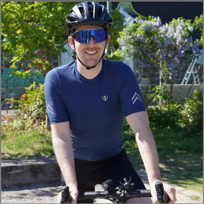 DACHS Cycling Jersey (Mens) - Short Sleeve - Blue DACHS Road-cycling - Radsport