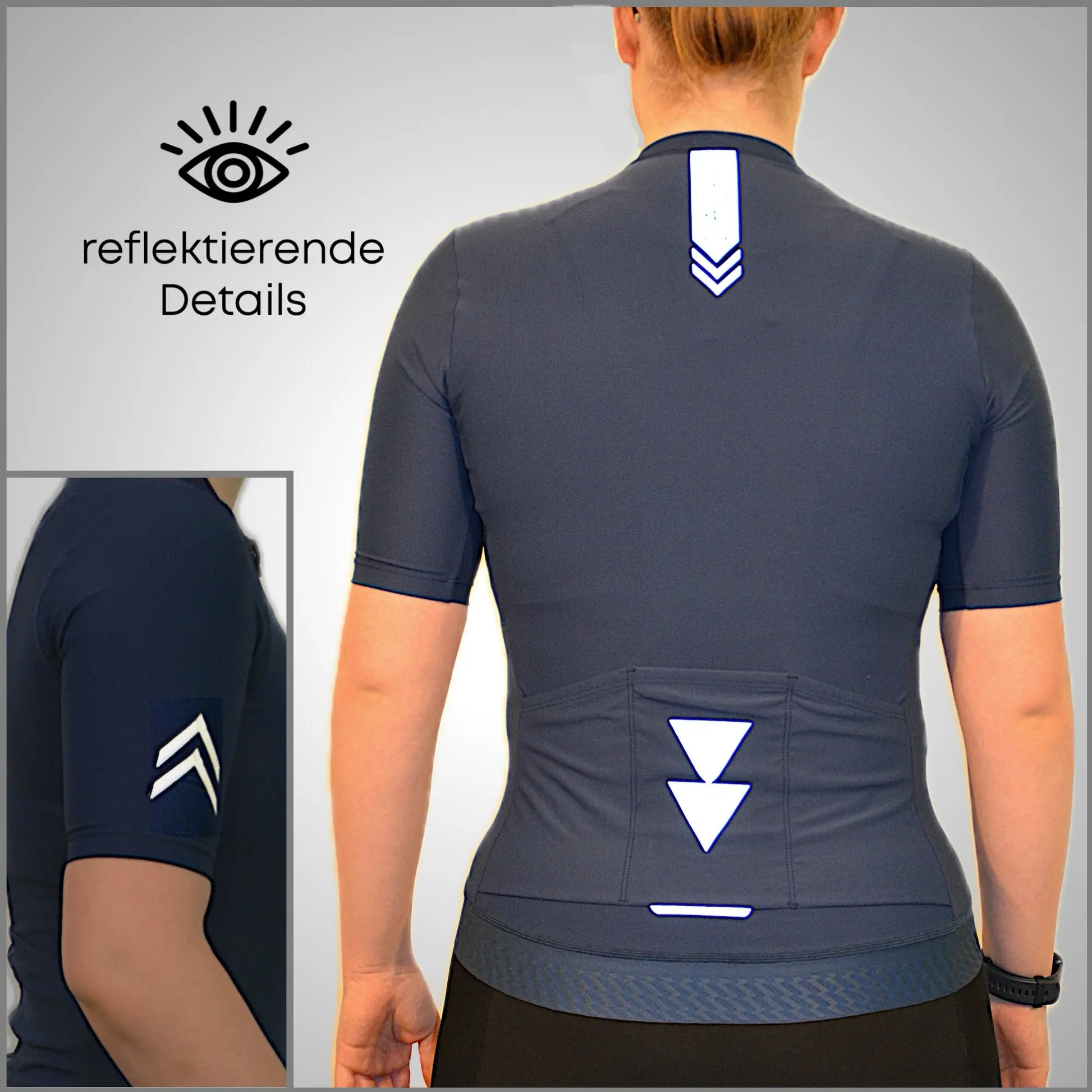 DACHS Cycling Jersey (Womens) - Short Sleeve - Blue DACHS Road-cycling - Radsport