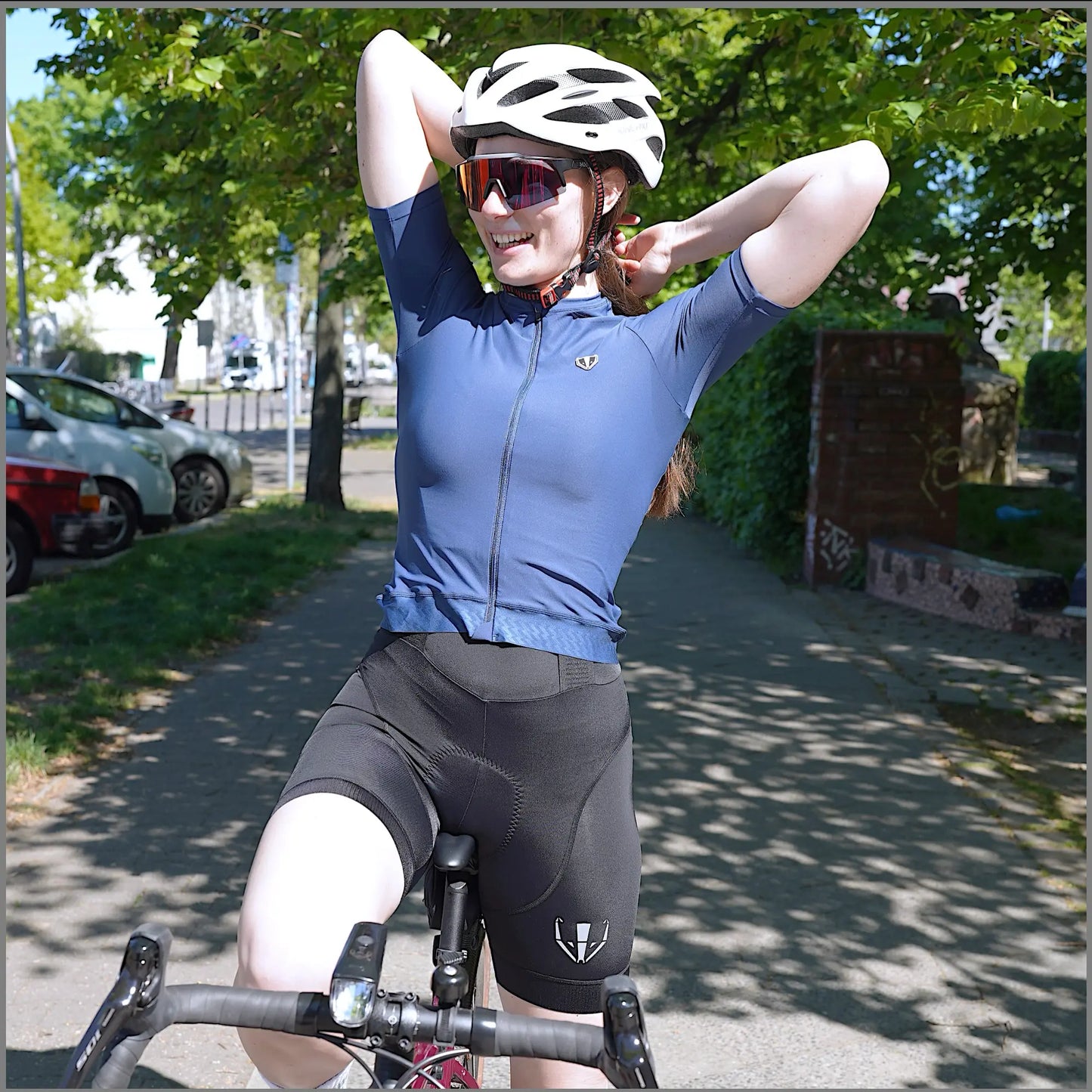DACHS Cycling Jersey (Womens) - Short Sleeve - Blue DACHS Road-cycling - Radsport
