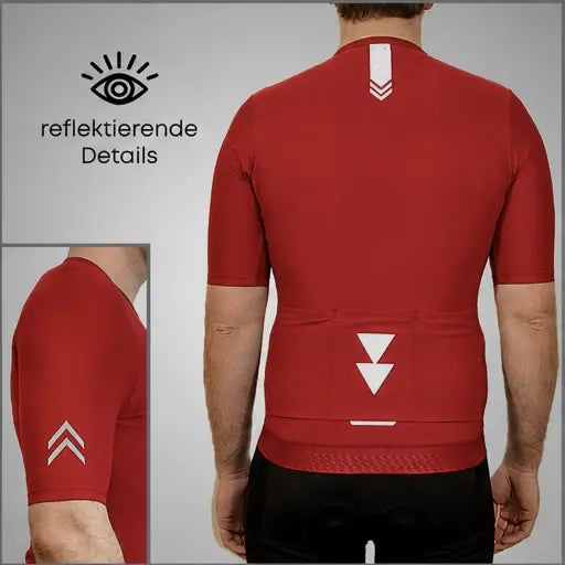 DACHS Cycling Jersey (Mens) - Short Sleeve - Red DACHS Road-cycling - Radsport