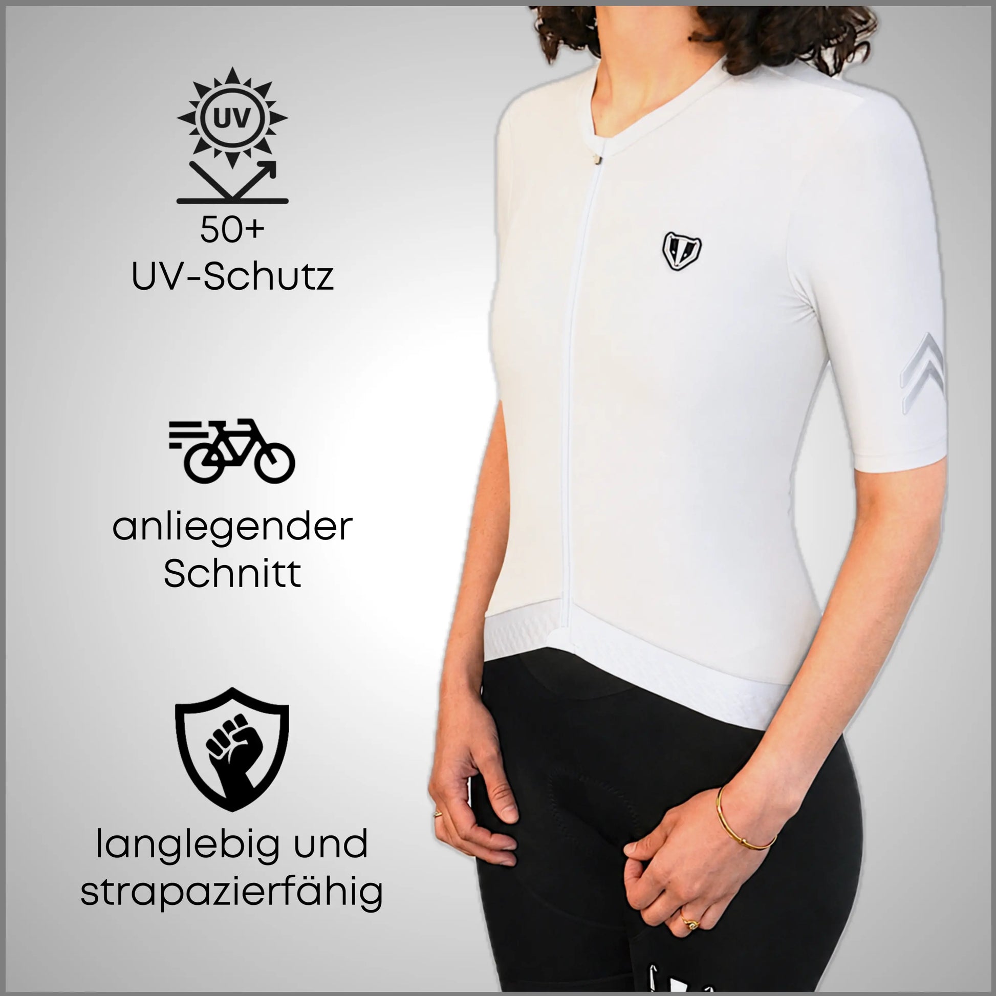 DACHS Cycling Jersey (Womens) - Short Sleeve - White DACHS Road-cycling - Radsport