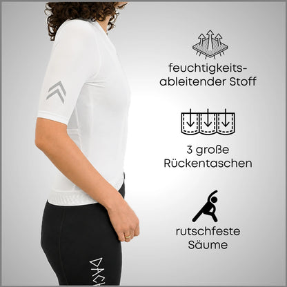 DACHS Cycling Jersey (Womens) - Short Sleeve - White DACHS Road-cycling - Radsport