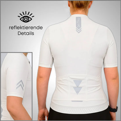 DACHS Cycling Jersey (Womens) - Short Sleeve - White DACHS Road-cycling - Radsport